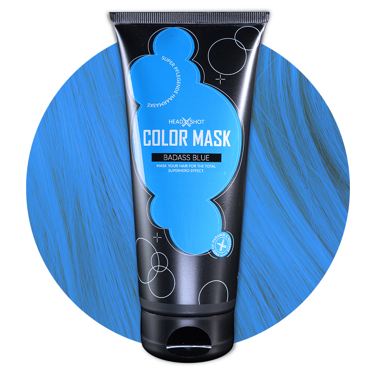 Headshot Color Mask Badass Blue Headshot Color Mask Badass Blue